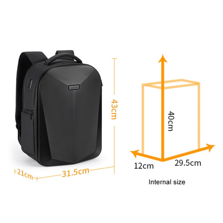 Cwatcun D108 Large Hard Shell Shoulder Camera Bag Waterproof Shockproof Photography Pack - free shipping - PMC Jewellery - Order now!
