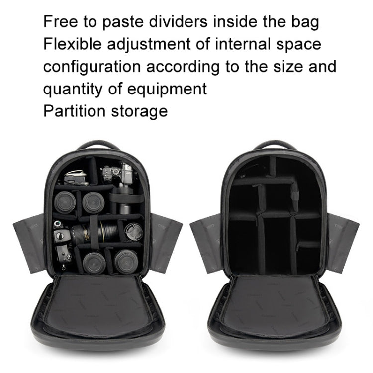 Cwatcun D108 Large Hard Shell Shoulder Camera Bag Waterproof Shockproof Photography Pack - free shipping - PMC TechLife - Order now!