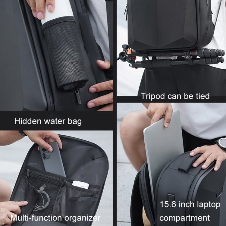 Cwatcun D108 Large Hard Shell Shoulder Camera Bag Waterproof Shockproof Photography Pack - free shipping - PMC TechLife - Order now!