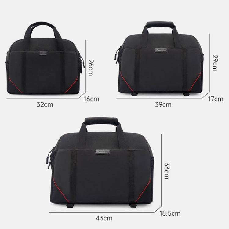 Cwatcun D109 Portable Casual Water-resistant Multi-Function Camera Storage Photography Bag, Color: Small Black