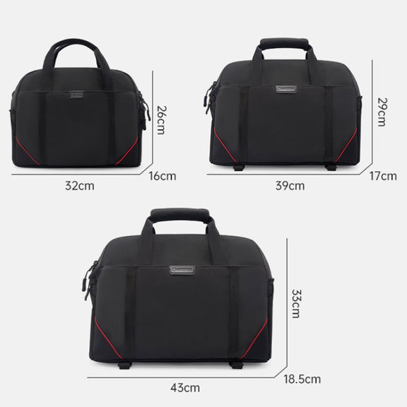 Cwatcun D109 Portable Casual Water-resistant Multi-Function Camera Storage Photography Bag, Color: Medium Black