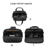 Cwatcun D109 Portable Casual Water-resistant Multi-Function Camera Storage Photography Bag, Color: Medium Black