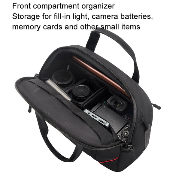 Cwatcun D109 Portable Casual Water-resistant Multi-Function Camera Storage Photography Bag, Color: Small Black