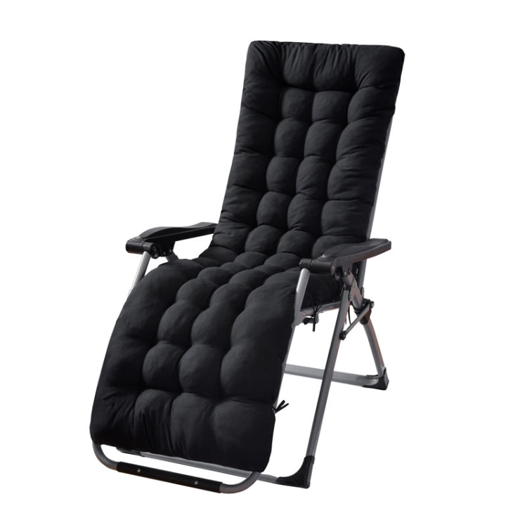 170x53x8cm Thickened Slip-on Home Recliner Cushion Garden Rocking Chair Cushion(Black) - free shipping - PMc TechLife - Order now!