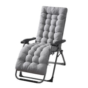 170x53x8cm Thickened Slip-on Home Recliner Cushion Garden Rocking Chair Cushion(Grey)