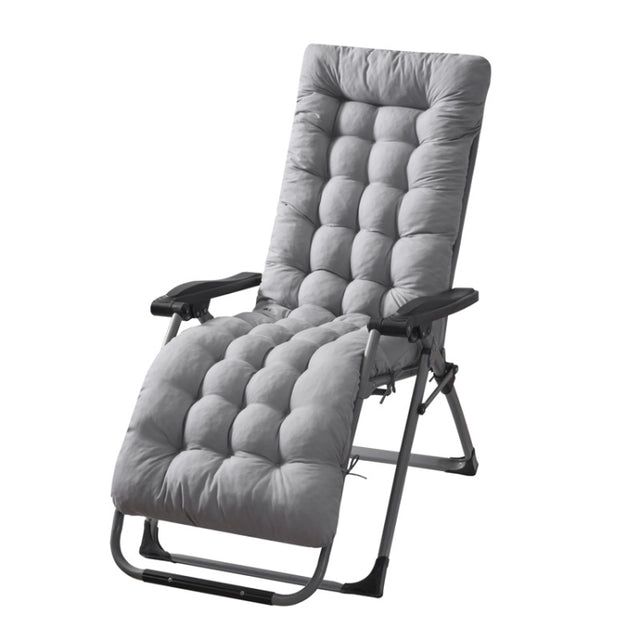170x53x8cm Thickened Slip-on Home Recliner Cushion Garden Rocking Chair Cushion(Grey)