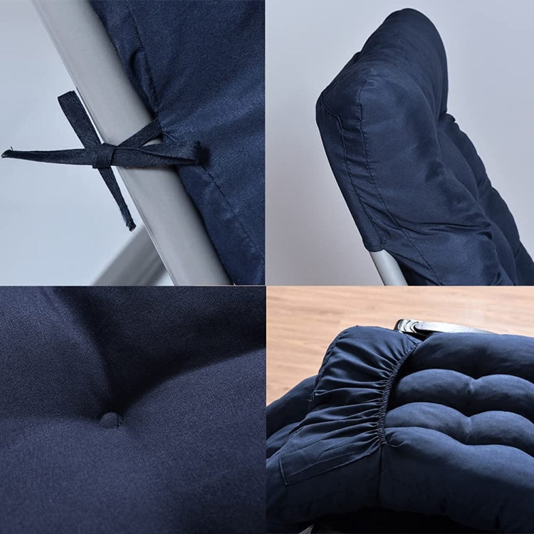 170x53x8cm Thickened Slip-on Home Recliner Cushion Garden Rocking Chair Cushion(Black) - free shipping - PMc TechLife - Order now!