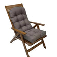 110x50cm Dome Waterproof Sun-proof Garden Folding High Back Chair Cushions, Color: Dark Gray - Cushions & Pillows by PMc TechLife | Online Shopping South Africa | PMc TechLife | Buy Now Pay Later Mobicred