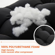 110x50cm Dome Water-resistant Sun-proof Garden Folding High Back Chair Cushions, Color: Dark Gray