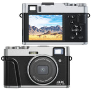 DC202L 2.8-Inch 4K HD 16X Zoom Photography Digital Camera Home SLR Camera, Color: Black US Plug