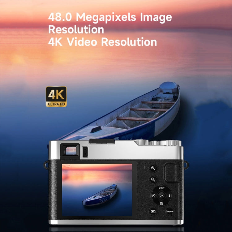 DC202L 2.8-Inch 4K HD 16X Zoom Photography Digital Camera Home SLR Camera, Color: Brown US Plug