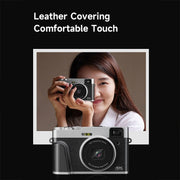 DC202L 2.8-Inch 4K HD 16X Zoom Photography Digital Camera Home SLR Camera, Color: Brown EU Plug