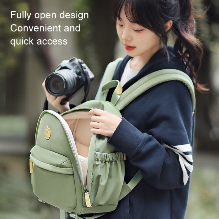 Cwatcun D125 Small Shoulder Camera Bag Casual Commuter DSLR Backpack(White) - free shipping - PMC TechLife - Order now!