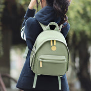 Cwatcun D125 Small Shoulder Camera Bag Casual Commuter DSLR Backpack(White)
