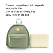Cwatcun D125 Small Shoulder Camera Bag Casual Commuter DSLR Backpack(Green)