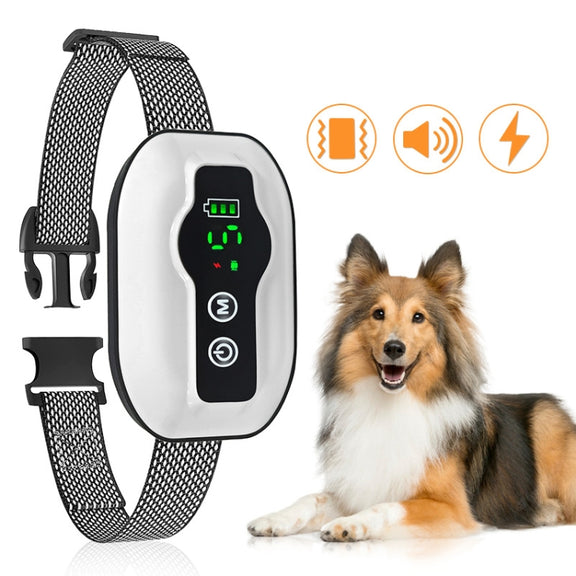 Anti-False Triggering Dog Bark Collar Water-resistant Bark Stopper with 5 Adjustable Sensitivity(Black)