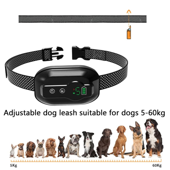 Anti-False Triggering Dog Bark Collar Water-resistant Bark Stopper with 5 Adjustable Sensitivity(Black)