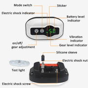 Anti-False Triggering Dog Bark Collar Water-resistant Bark Stopper with 5 Adjustable Sensitivity(Black)