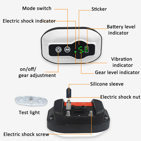Anti-False Triggering Dog Bark Collar Water-resistant Bark Stopper with 5 Adjustable Sensitivity(Black)