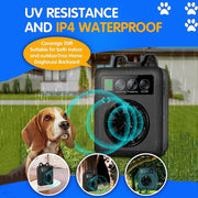 K6 Digital Display Intelligent Ultrasonic Barking Control Device Dog Training Device Repellent Device(Black)