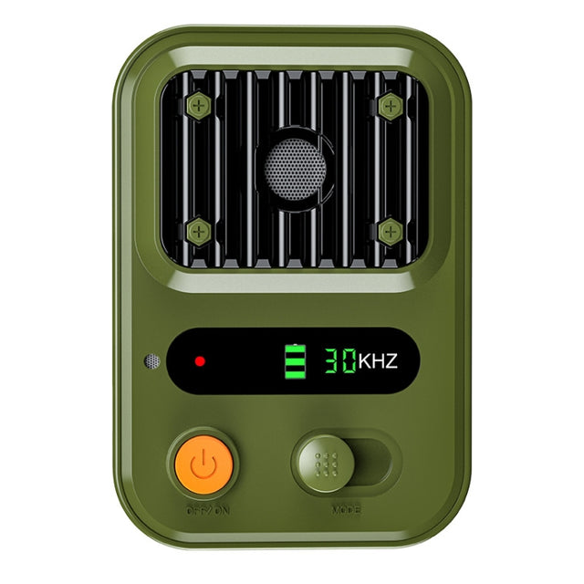 UltrasonicAnti Barking Devices Color Screen Auto Dog Bark Deterrent Devices with 3 Levels(Green)