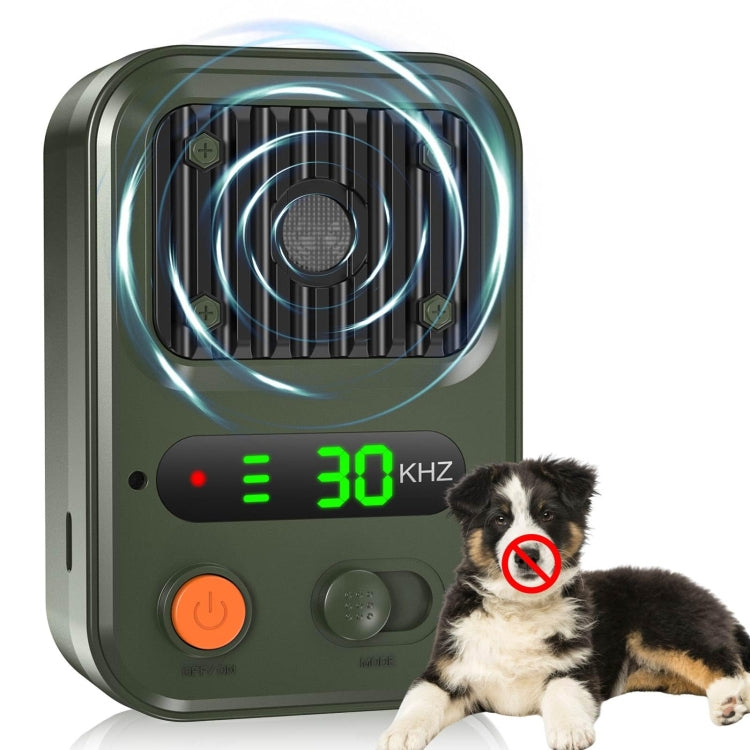 UltrasonicAnti Barking Devices Color Screen Auto Dog Bark Deterrent Devices with 3 Levels(Green) - Training Aids by PMC TechLife | Online Shopping South Africa | PMC TechLife | Buy Now Pay Later Mobicred