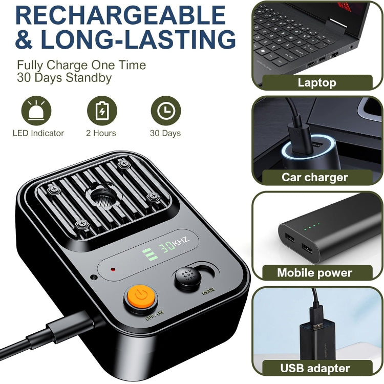 UltrasonicAnti Barking Devices Color Screen Auto Dog Bark Deterrent Devices with 3 Levels(Black) - Training Aids by PMC TechLife | Online Shopping South Africa | PMC TechLife | Buy Now Pay Later Mobicred