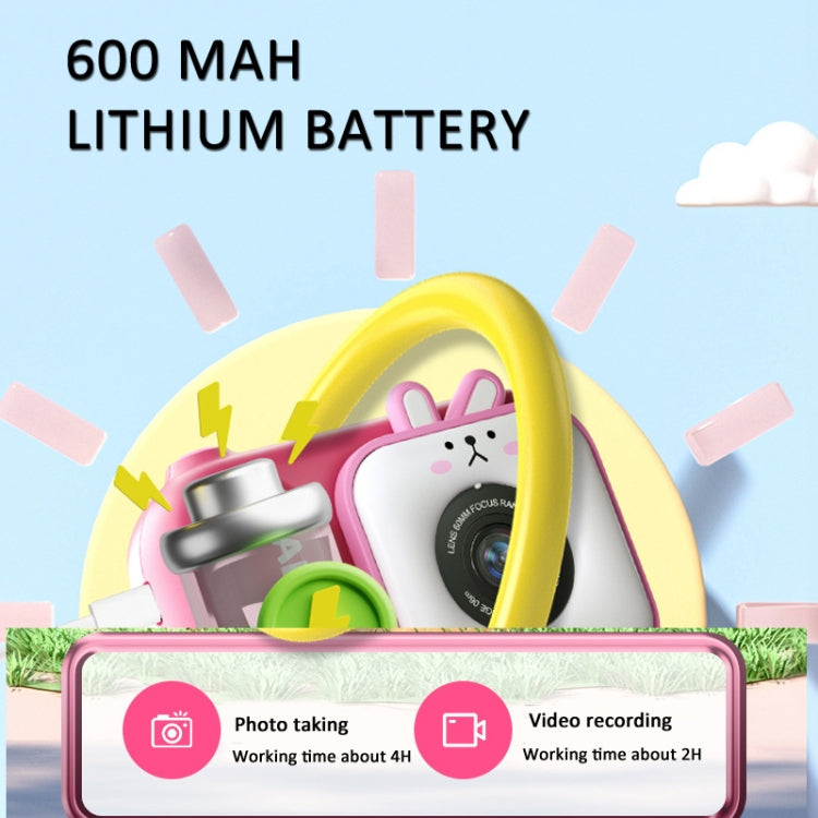2.4 Inch IPS Screen 48MP Dual Lens Kids Digital Camera Mini Video Camera With 32G TF Card Blue Fox - Children Cameras by PMC TechLife | Online Shopping South Africa | PMC TechLife | Buy Now Pay Later Mobicred