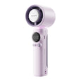 Turbo Handheld Small Fan Outdoor 100-speed Cooling Fan Built-in 4000 mAh Battery(Light Purple) - Electric Fans by PMC TechLife | Online Shopping South Africa | PMC TechLife | Buy Now Pay Later Mobicred