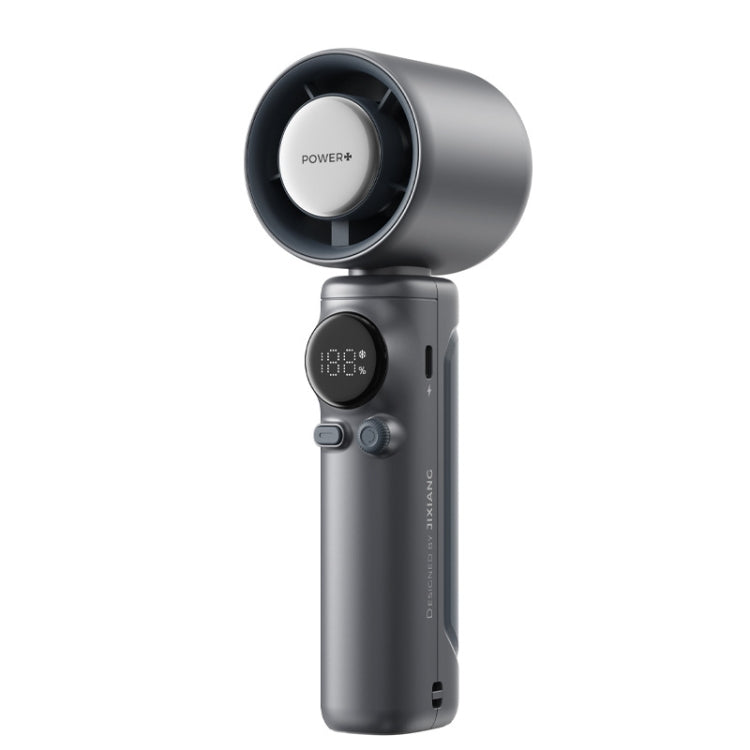 Turbo Handheld Small Fan Outdoor 100-speed Cooling Fan Built-in 4000 mAh Battery(Grey) - Electric Fans by PMC TechLife | Online Shopping South Africa | PMC TechLife | Buy Now Pay Later Mobicred