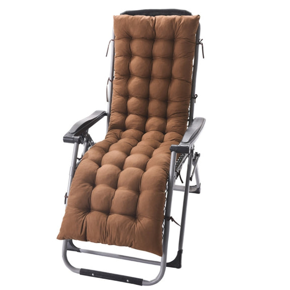 125x48x8cm Thickened Soft Home Recliner Cushions Garden Rocking Chair Cushions(Light Coffee)