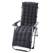 175x48x8cm Thickened Soft Home Recliner Cushions Garden Rocking Chair Cushions(Black)