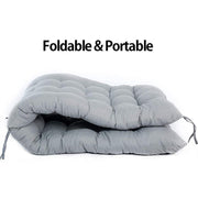 125x48x8cm Thickened Soft Home Recliner Cushions Garden Rocking Chair Cushions(Light Coffee)
