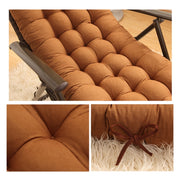 175x48x8cm Thickened Soft Home Recliner Cushions Garden Rocking Chair Cushions(Navy Blue)