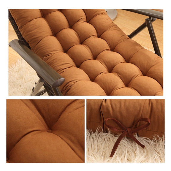 175x48x8cm Thickened Soft Home Recliner Cushions Garden Rocking Chair Cushions(Navy Blue)
