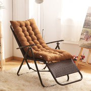 175x48x8cm Thickened Soft Home Recliner Cushions Garden Rocking Chair Cushions(Navy Blue)