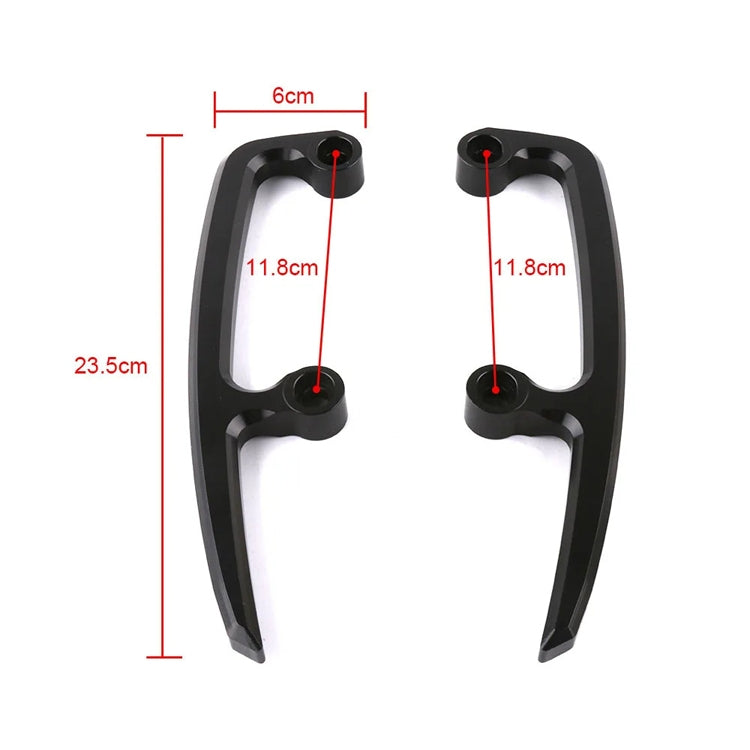 For Kawasaki Z650 2017-2018 Motorcycle Rear Seat Armrest Pull Bow(Titanium) - Ornamental Parts by PMC TechLife | Online Shopping South Africa | PMC TechLife | Buy Now Pay Later Mobicred