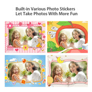 2.4-Inch Smart Digital Kids Thermal Printing Camera With Printing Paper, Color: 503AF Pink Focus