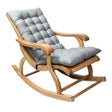 120x50x8cm Home Soft Lounger Cushion Garden Fabric Backrest Rattan Chair Cushion(Grey) - Cushions & Pillows by PMc TechLife | Online Shopping South Africa | PMc TechLife | Buy Now Pay Later Mobicred