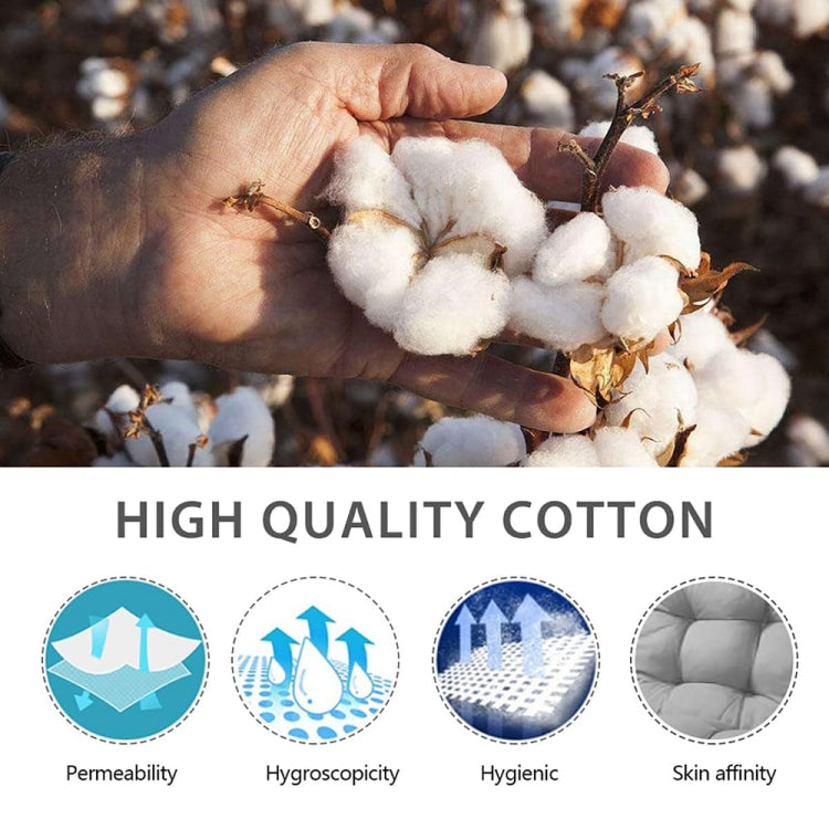 120x50x8cm Home Soft Lounger Cushion Garden Fabric Backrest Rattan Chair Cushion(Navy Blue) - free shipping - PMc TechLife - Order now!