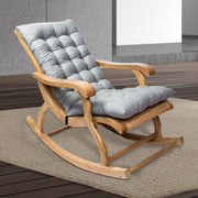 120x50x8cm Home Soft Lounger Cushion Garden Fabric Backrest Rattan Chair Cushion(Black)