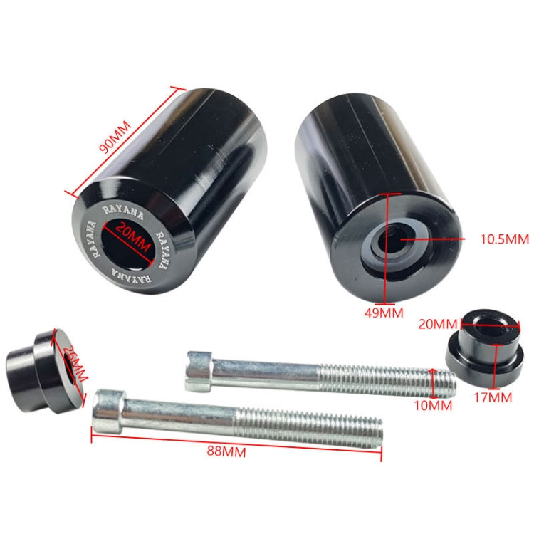 For Kawasaki Z1000 Motorcycle Aluminum Alloy Body Anti-Fall Bar(Black) - Ornamental Parts by PMC TechLife | Online Shopping South Africa | PMC TechLife | Buy Now Pay Later Mobicred