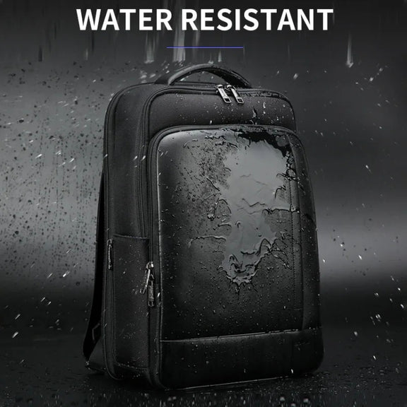 Bopai 61-51011 Large-Capacity Water-resistant Business Laptop Backpack With USB+Type-C Port(Black)