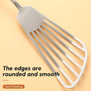 304 Stainless Steel Walnut Handle Cooking Tools Home Restaurant Kitchen Gadgets, Style: Frying Spatula
