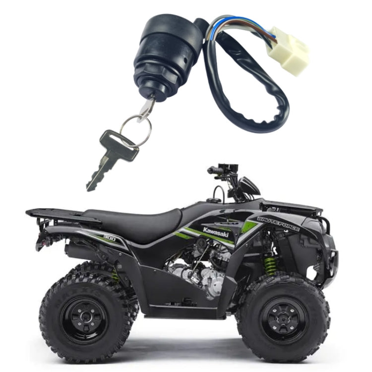 For Kawasaki ATV/UTV Starter Power Ignition Switch Key Lock(Black) - Engines & Engine Parts by PMC TechLife | Online Shopping South Africa | PMC TechLife | Buy Now Pay Later Mobicred