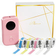 Phomemo D30 Thermal Label Printer Portable Bluetooth Mini Label Maker Machine With 5 Rolls Paper Pink - free shipping - PMC TechLife - Order now!