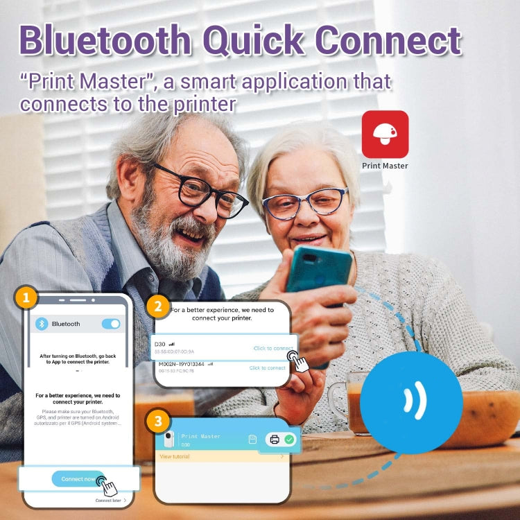 Phomemo D30 Thermal Label Printer Portable Bluetooth Mini Label Maker Machine With 5 Rolls Paper Pink - free shipping - PMC TechLife - Order now!