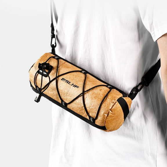 ESLNF Outdoor Large Capacity Bicycle Bag Mountain Bike Cycling Water-resistant Satchel(Brown)