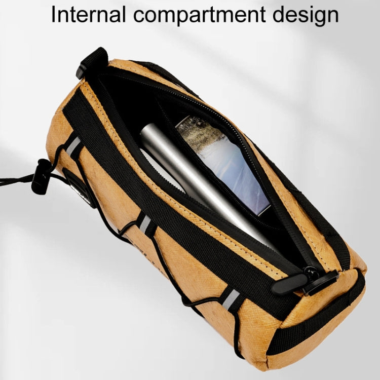 ESLNF Outdoor Large Capacity Bicycle Bag Mountain Bike Cycling Waterproof Satchel(Brown) - free shipping - PMC Jewellery - Order now!