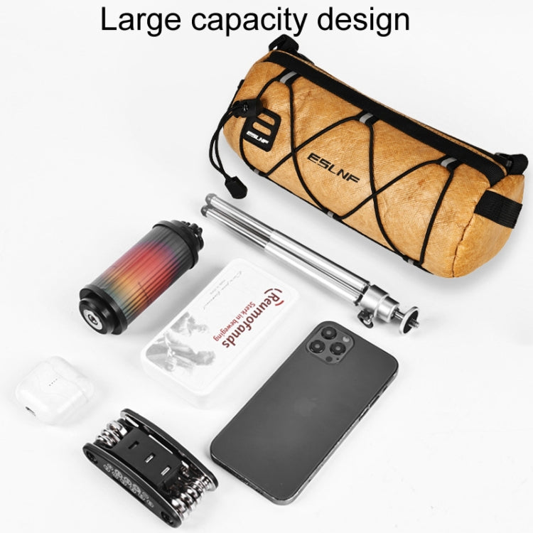 ESLNF Outdoor Large Capacity Bicycle Bag Mountain Bike Cycling Water-resistant Satchel(Brown)